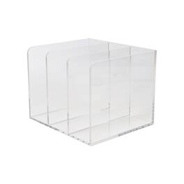 Martha Stewart - Brody Premium Acrylic Desktop File Holder - Clear