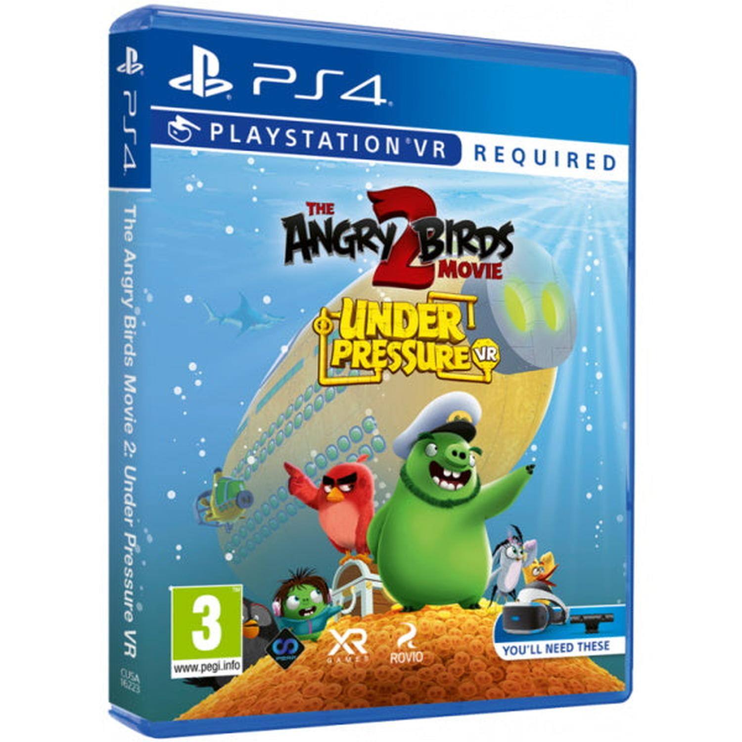 PS4  
PlayStation VR Required  

The Angry Birds Movie 2: Under Pressure VR  

3  
www.pegi.info  

You'll Need These  
XR  
ROVIO  

CUSA 02233 - E (Everyone)