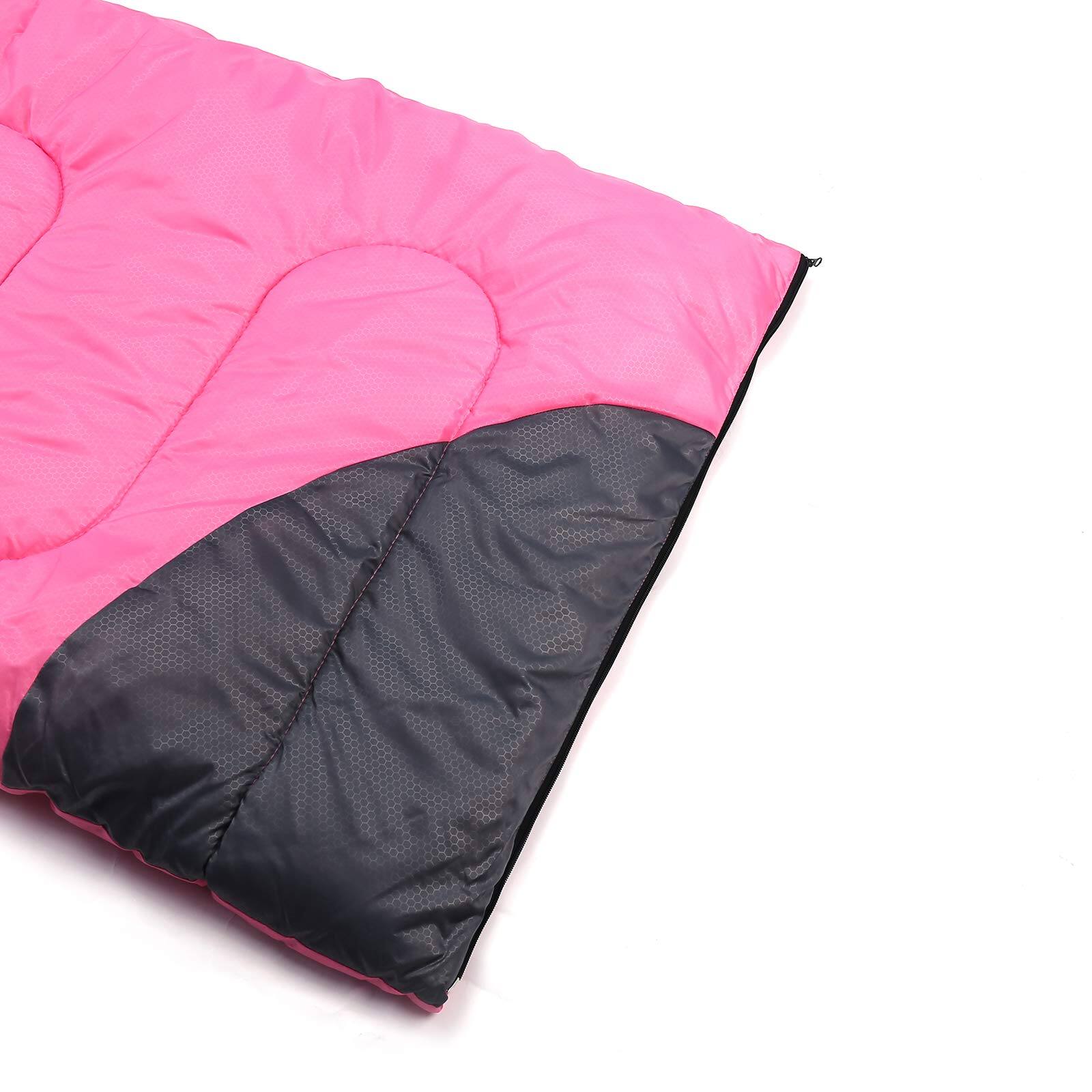 Alt View 6. Dapper Styles - - Sleeping Bags For Adults Backpacking Hiking Camping Microfiber Liner Cold Warm Weather 4 Seasons Indoor O... - 3lb-Pink Grey.