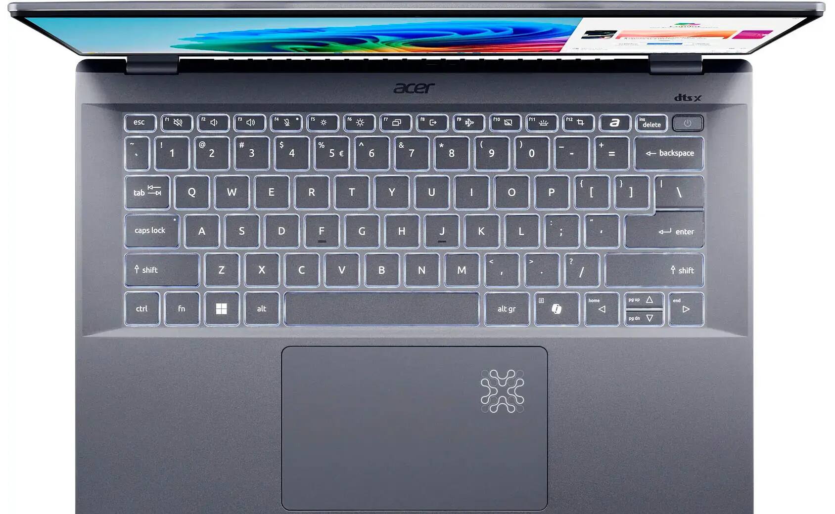 acer dtsx

esc F1 F2 F3 F4 F5 F6 F7 F8 F9 F10 F11 F12

1 2 3 4 5 6 7 8 9 0 - = backspace

tab Q W E R T Y U I O P [ ] \

caps lock A S D F G H J K L ; '

shift Z X C V B N M , . / shift

ctrl fn Windows alt spacebar alt gr

delete home pg up end pg dn

tab D Q W E R T Y U I O P { [ ] | }

caps lock A S D F G H J K L : ; '

enter

shift Z X C V B N M , . ? / shift

ctrl fn Windows alt spacebar alt gr

delete home pg up end pg dn