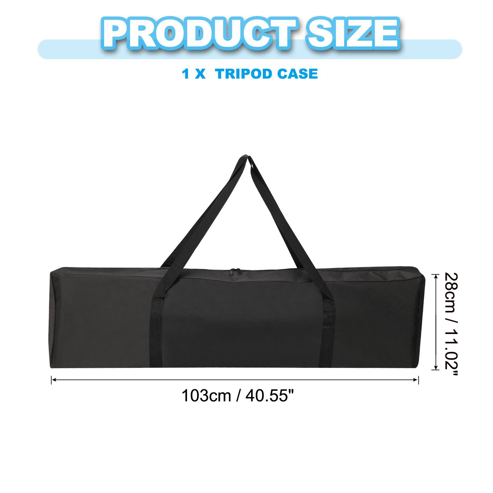PRODUCT SIZE  
1 X TRIPOD CASE  
103cm / 40.55" / 28cm / 11.02"