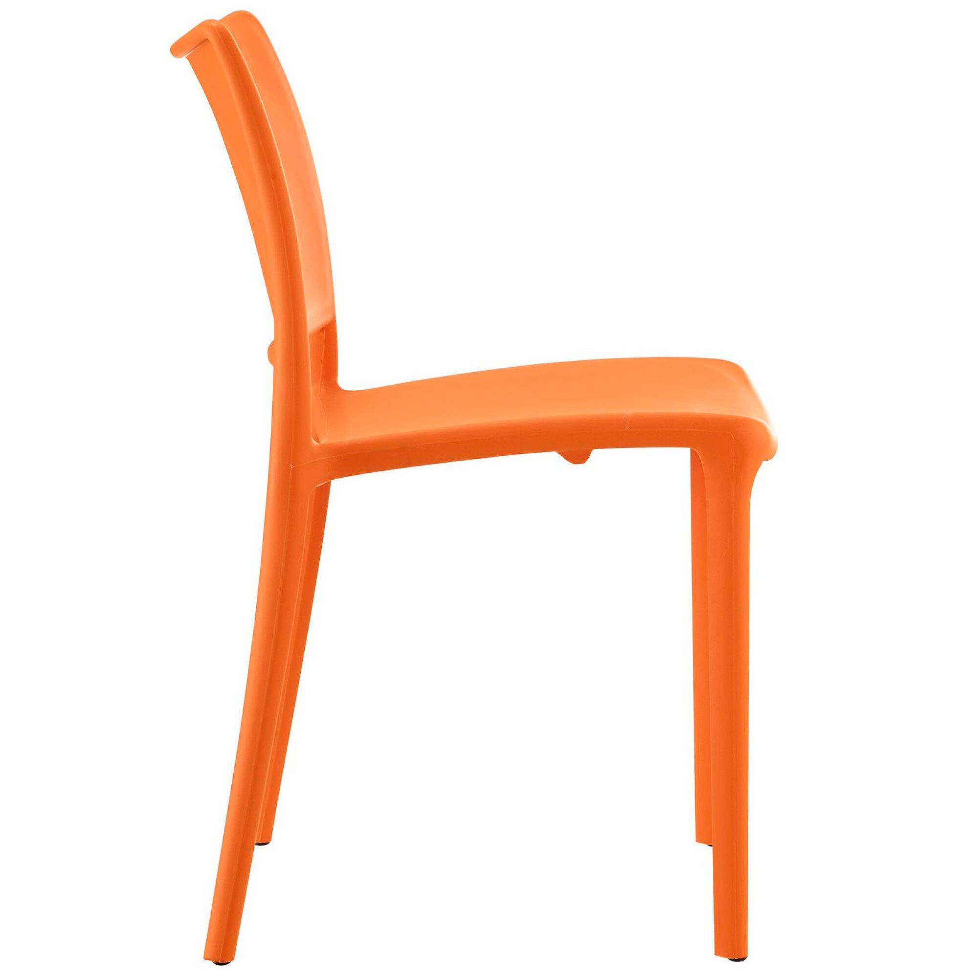 Left. Modway - Hipster Dining Side Chair by Modway - Orange.