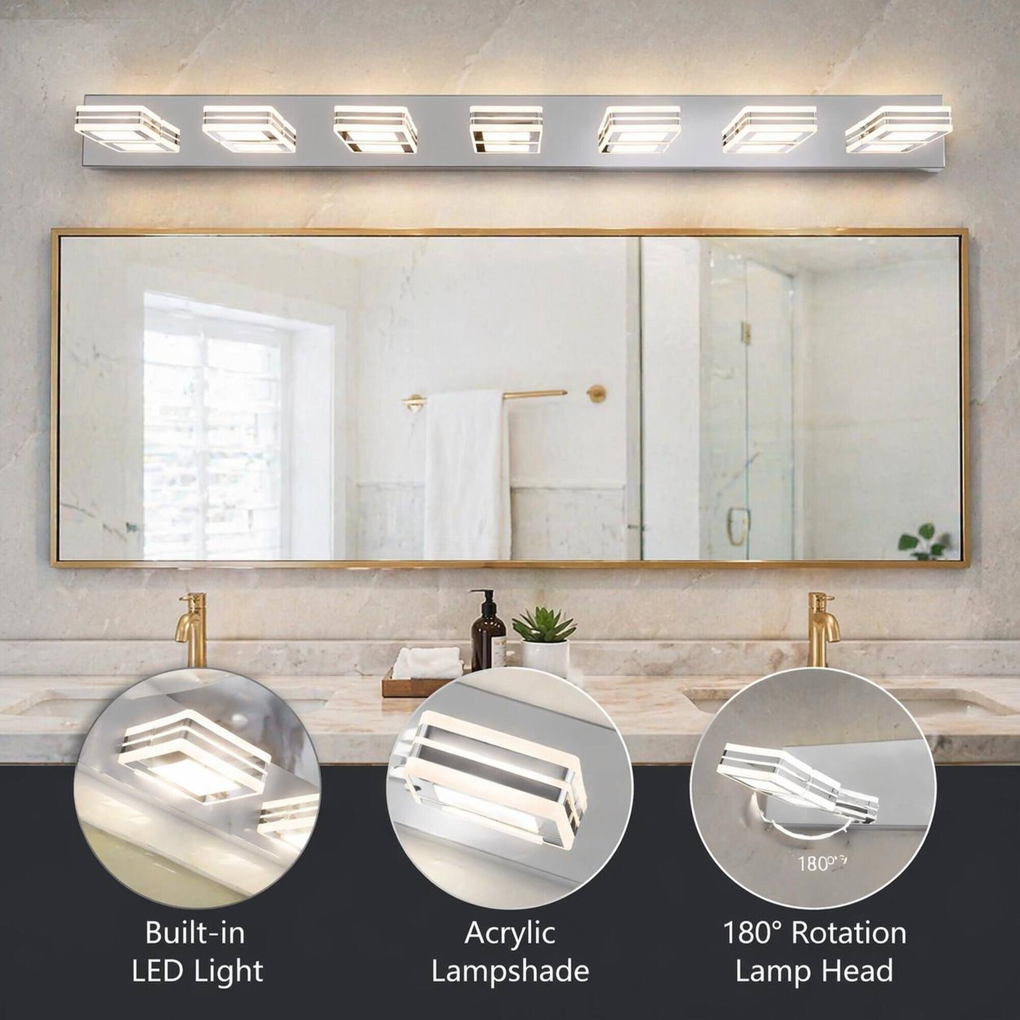 1800
Built-in LED Light
Acrylic Lampshade
180° Rotation Lamp Head