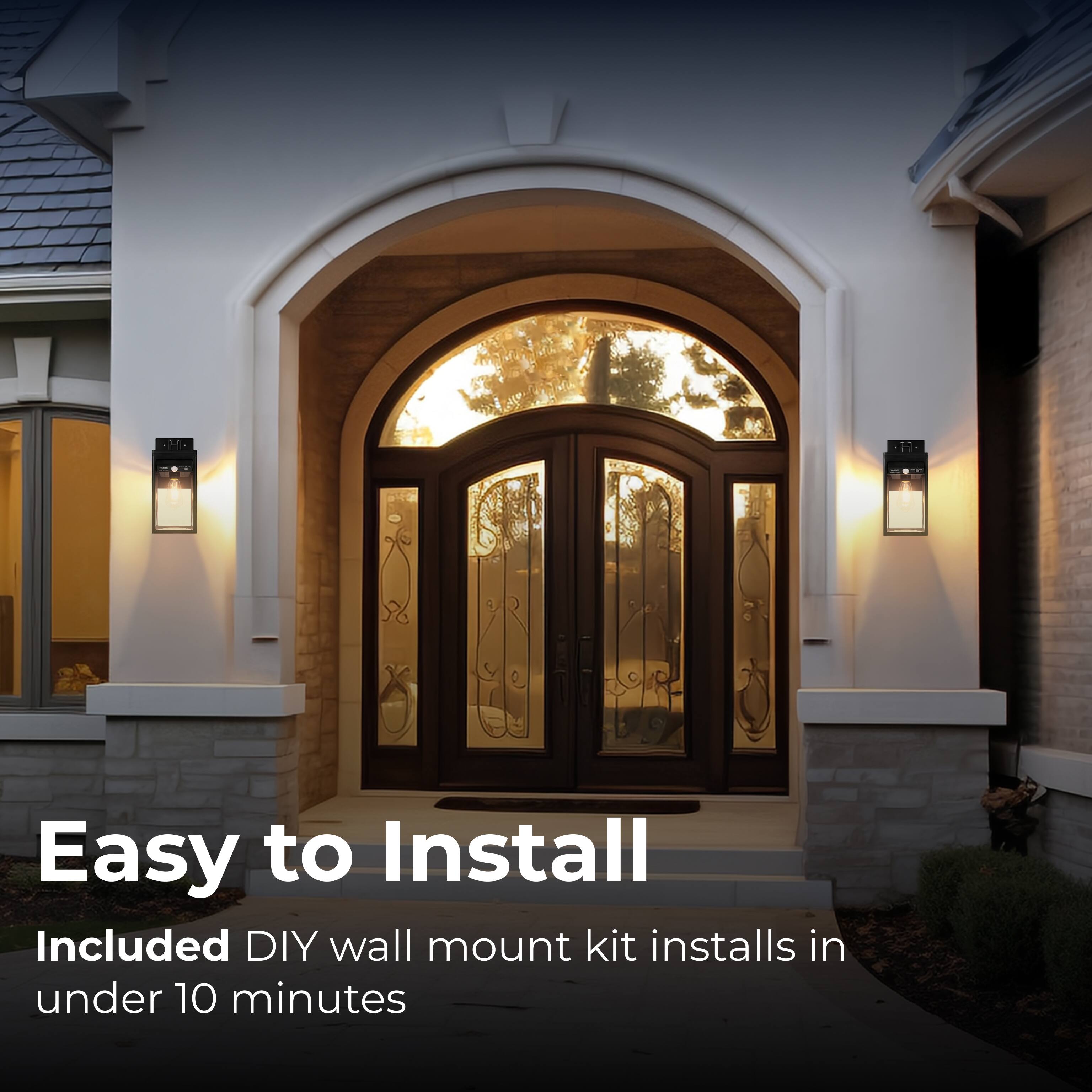 Easy to Install
Included DIY wall mount kit installs in under 10 minutes