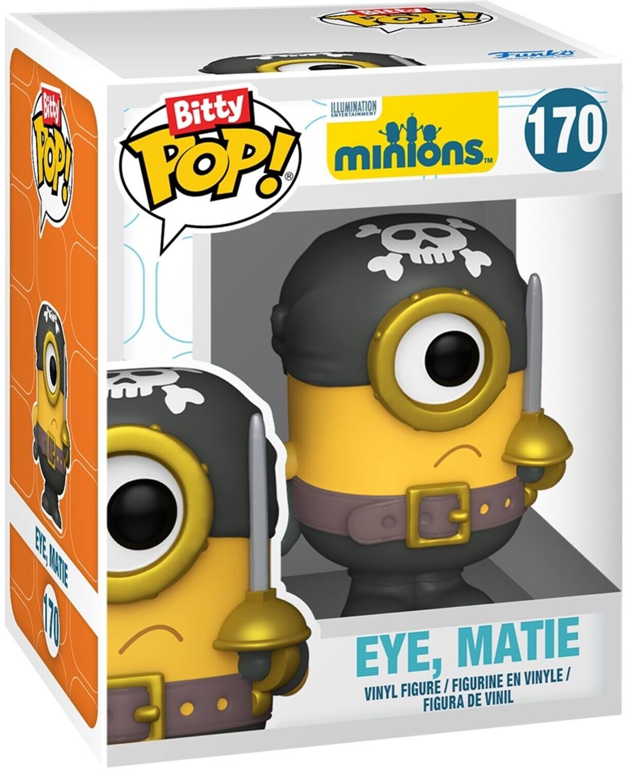 Bitty POP!  
170  
minions™  
ILLUMINATION ENTERTAINMENT  
EYE, MATIE  
VINYL FIGURE / FIGURINE EN VINYLE / FIGURA DE VINIL