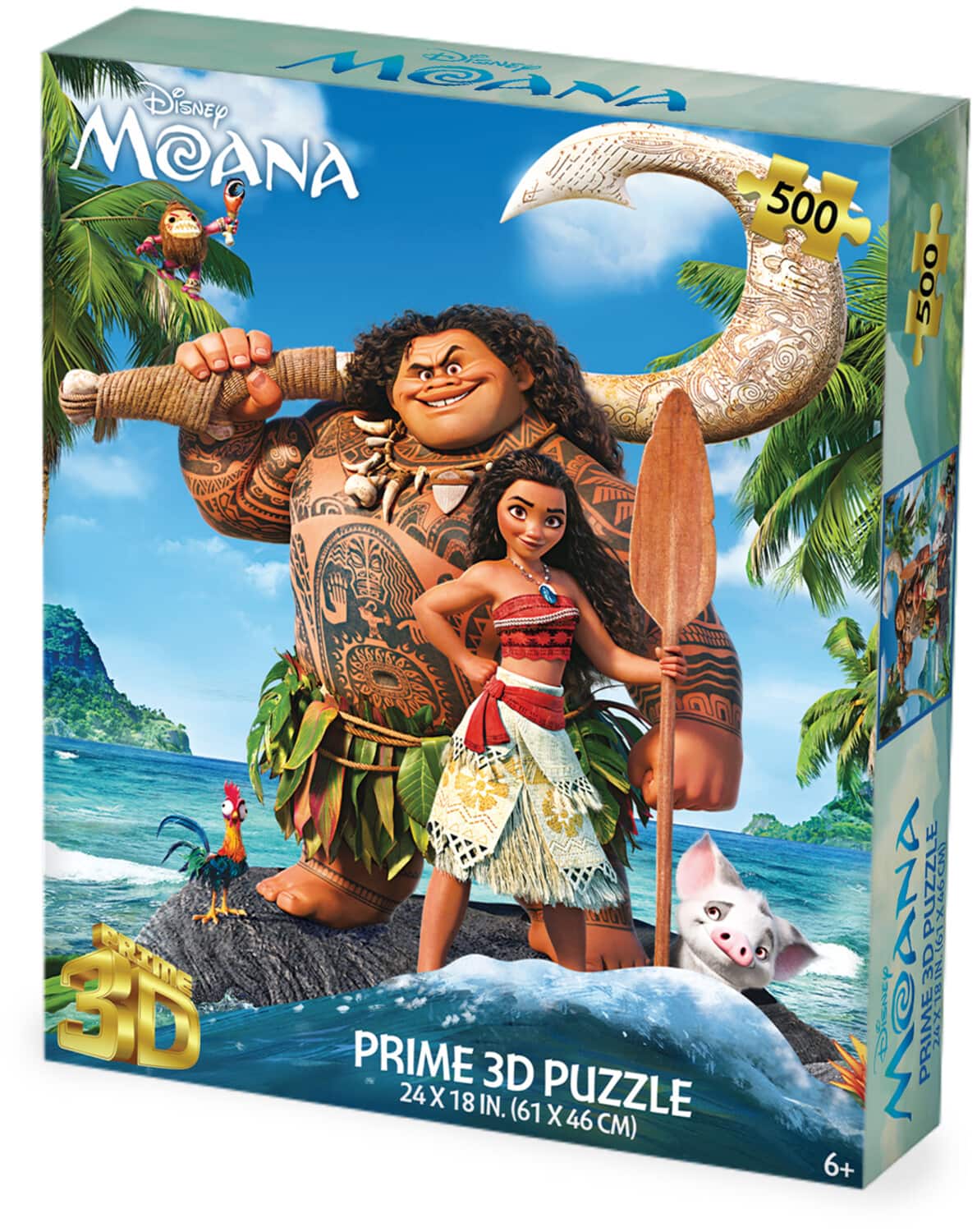 PopMarket - Disney Moana, Maui, Hei Hei and Pua 500pc 24x18 in 3D Lenticular Puzzle - COLLECTIBLES - Multicolor price history on PriceWatchPro
