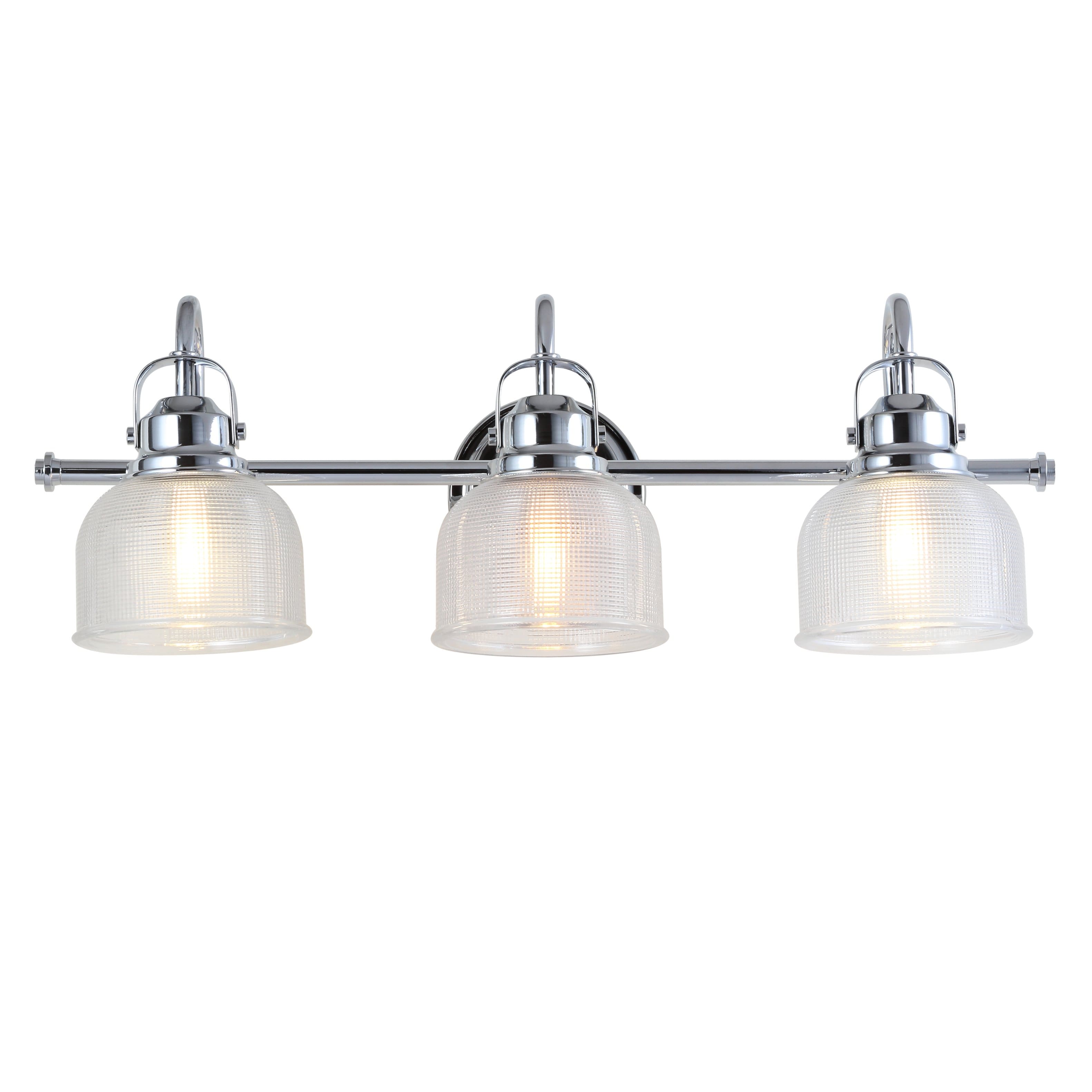 "Jonathan Y - Virginia 25.25"" 3-Light Metal/Glass LED Vanity Light - Chrome" price history on PriceWatchPro