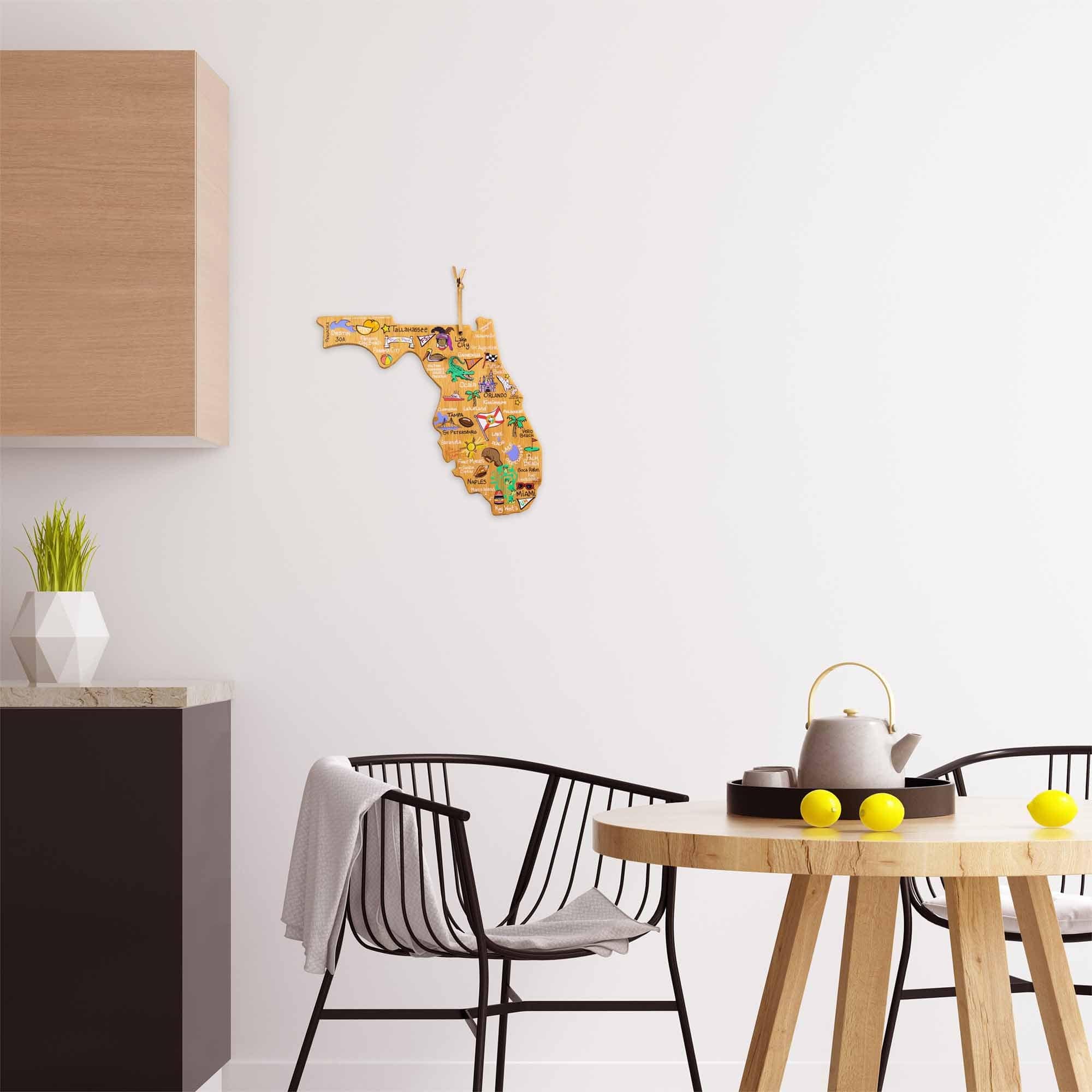 Left. Totally Bamboo - Florida Cutting Board with Artwork by Fish Kiss.