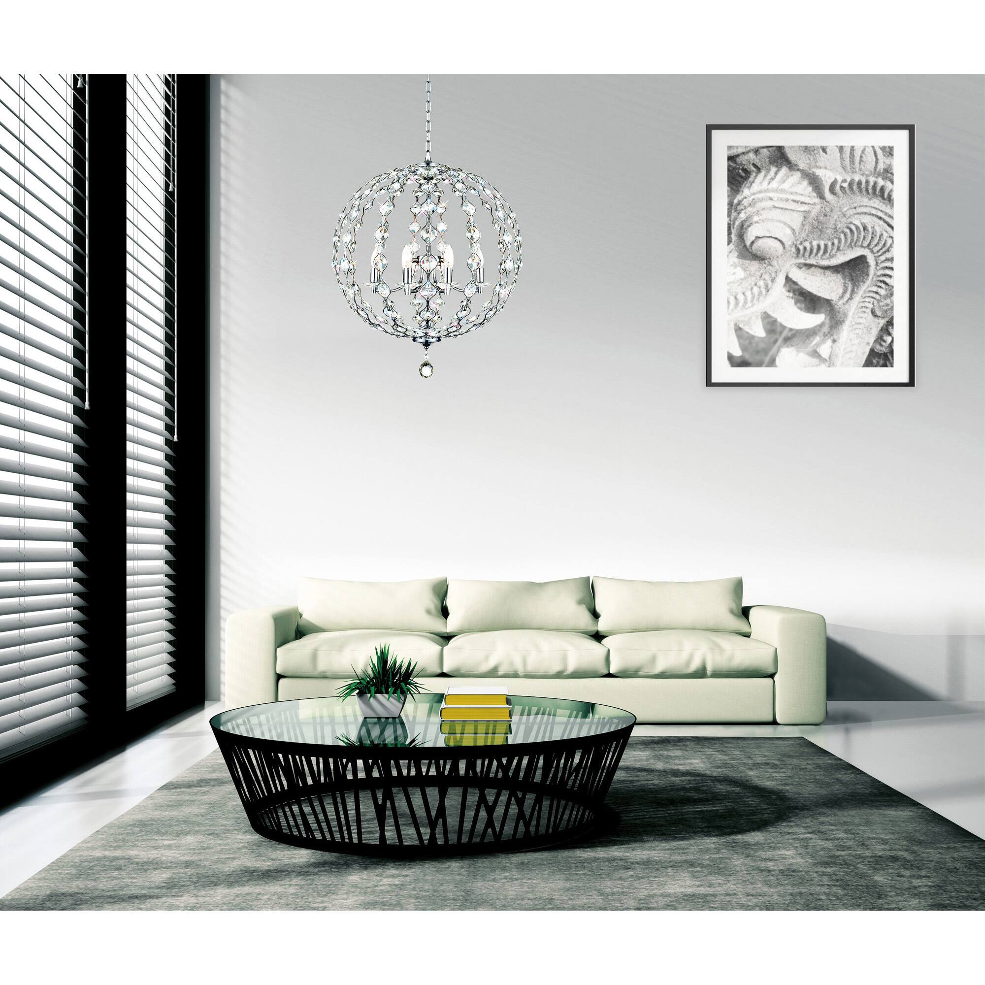 Alt View 2. CWI Lighting - Esia 8 Light Chandelier With Chrome Finish - Chrome.