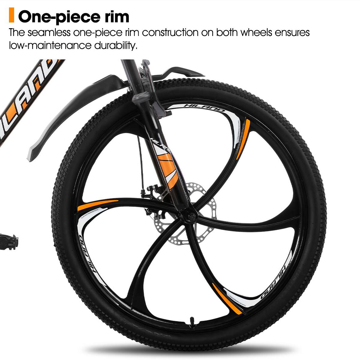 One-piece rim

The seamless one-piece rim construction on both wheels ensures low-maintenance durability.