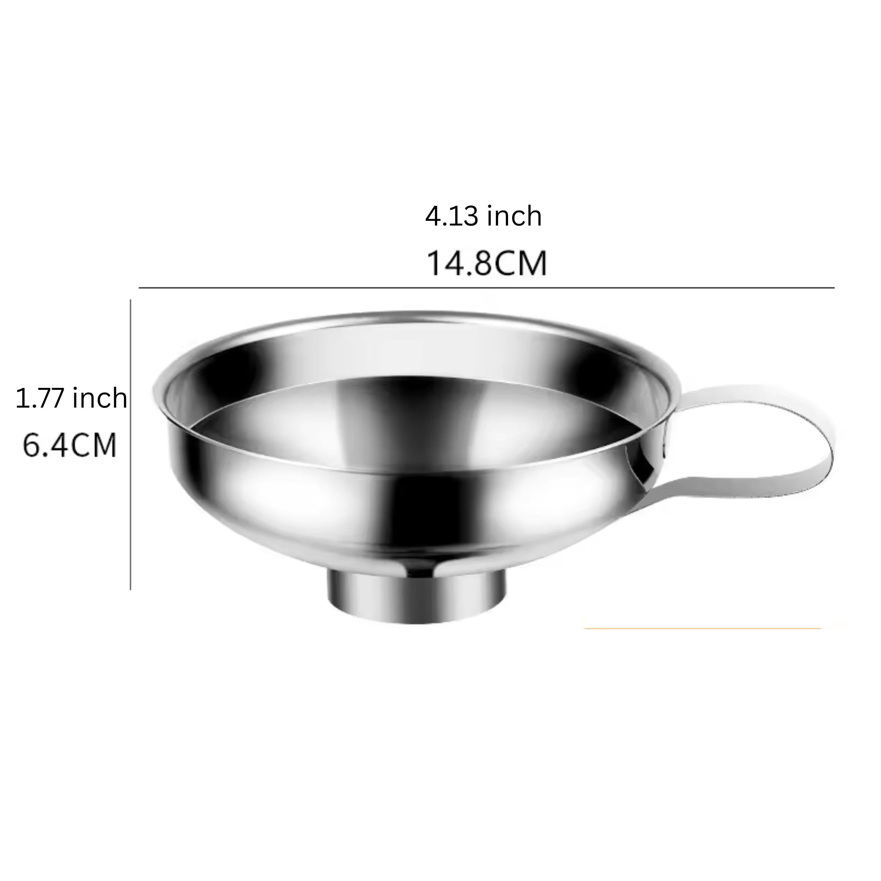 4.13 inch 14.8CM  
1.77 inch 6.4CM