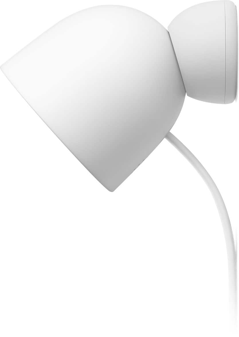 Alt View 4. Google - Nest Cam Outdoor (wired, 2nd gen) - 2K Video and Gemini - 2-Pack - Snow.