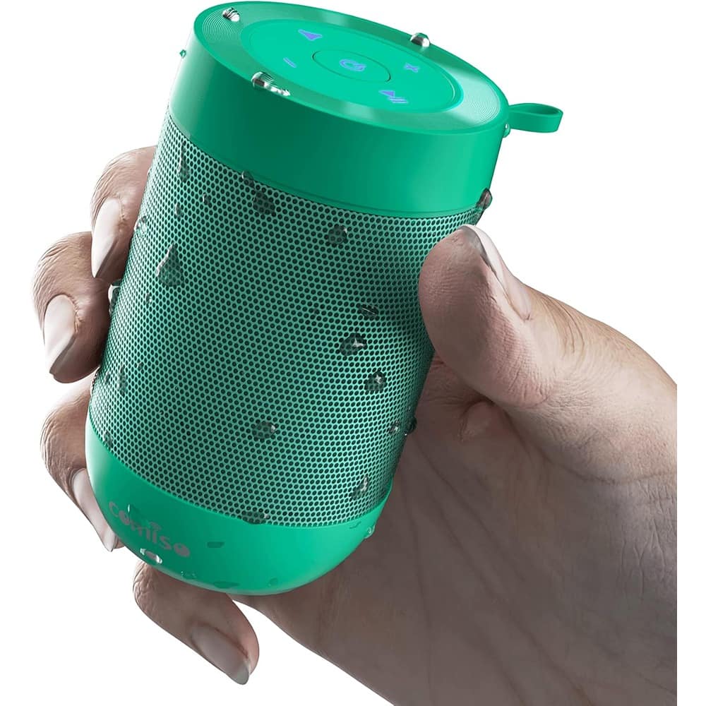 ACJPR - Portable Bluetooth Speaker, Small IPX5 Waterproof Shower Speaker, 360° HD Sound, Wireless Stereo, TF Card, Built-in Mic,