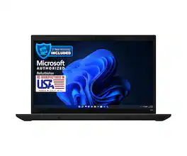 Lenovo - ThinkPad L14 Core i5-10310U 1.7GHz, 16GB, 256GB SSD, 14" FHD, Windows 11 Pro (Refurbished) - Black