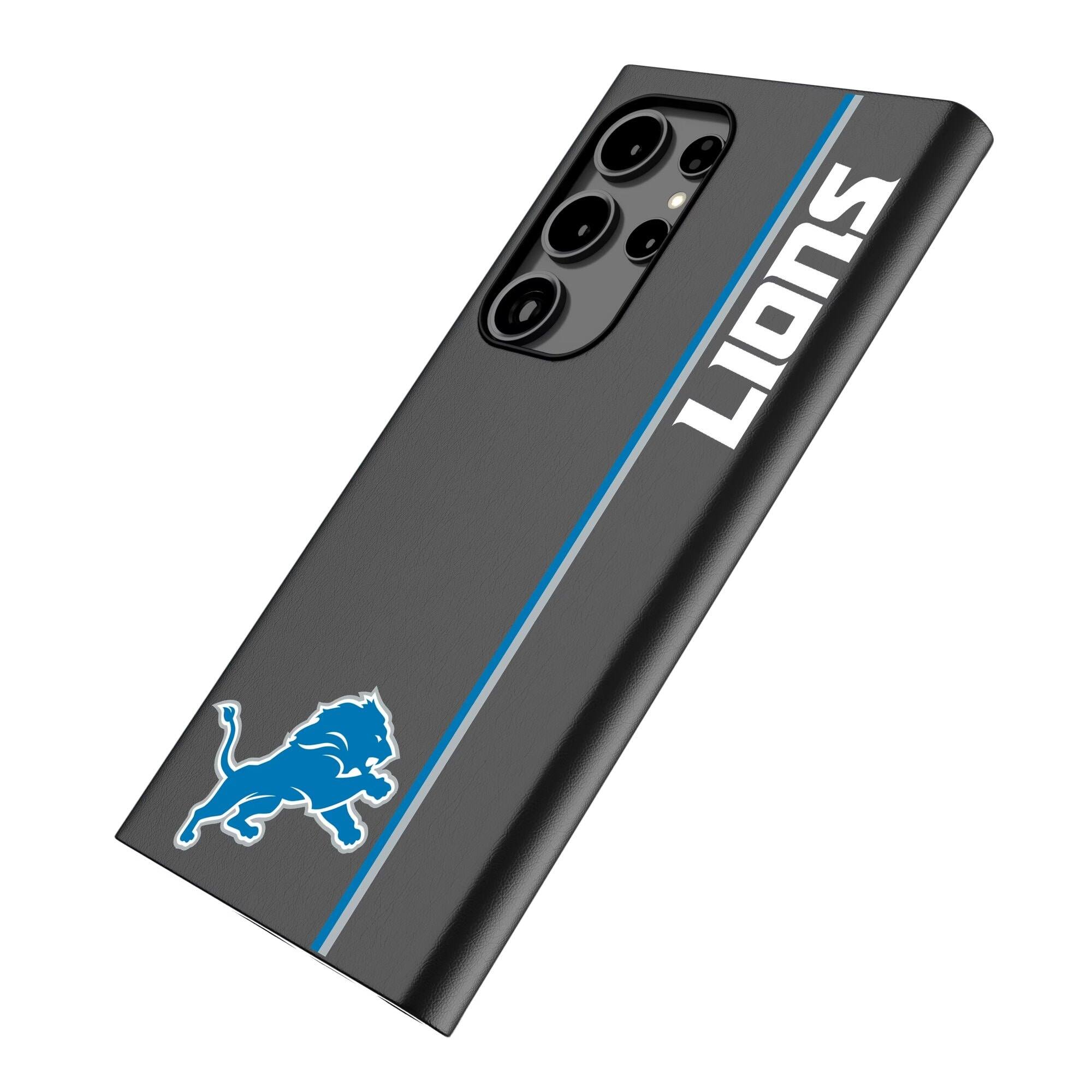 Alt View 1. Keyscaper - Detroit Lions Galaxy Magnetic Bump Case - S25 - Black.