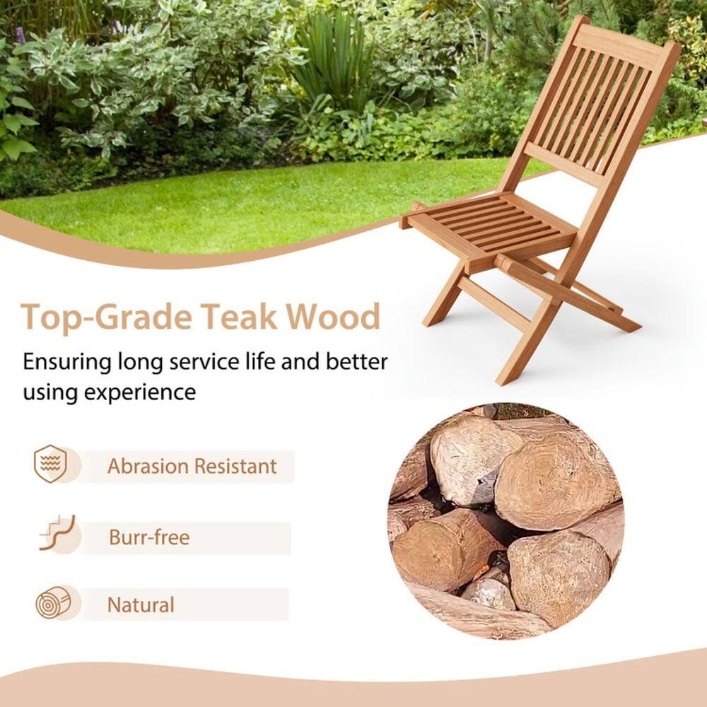 Top-Grade Teak Wood  
Ensuring long service life and better using experience

- Abrasion Resistant
- Burr-free
- Natural