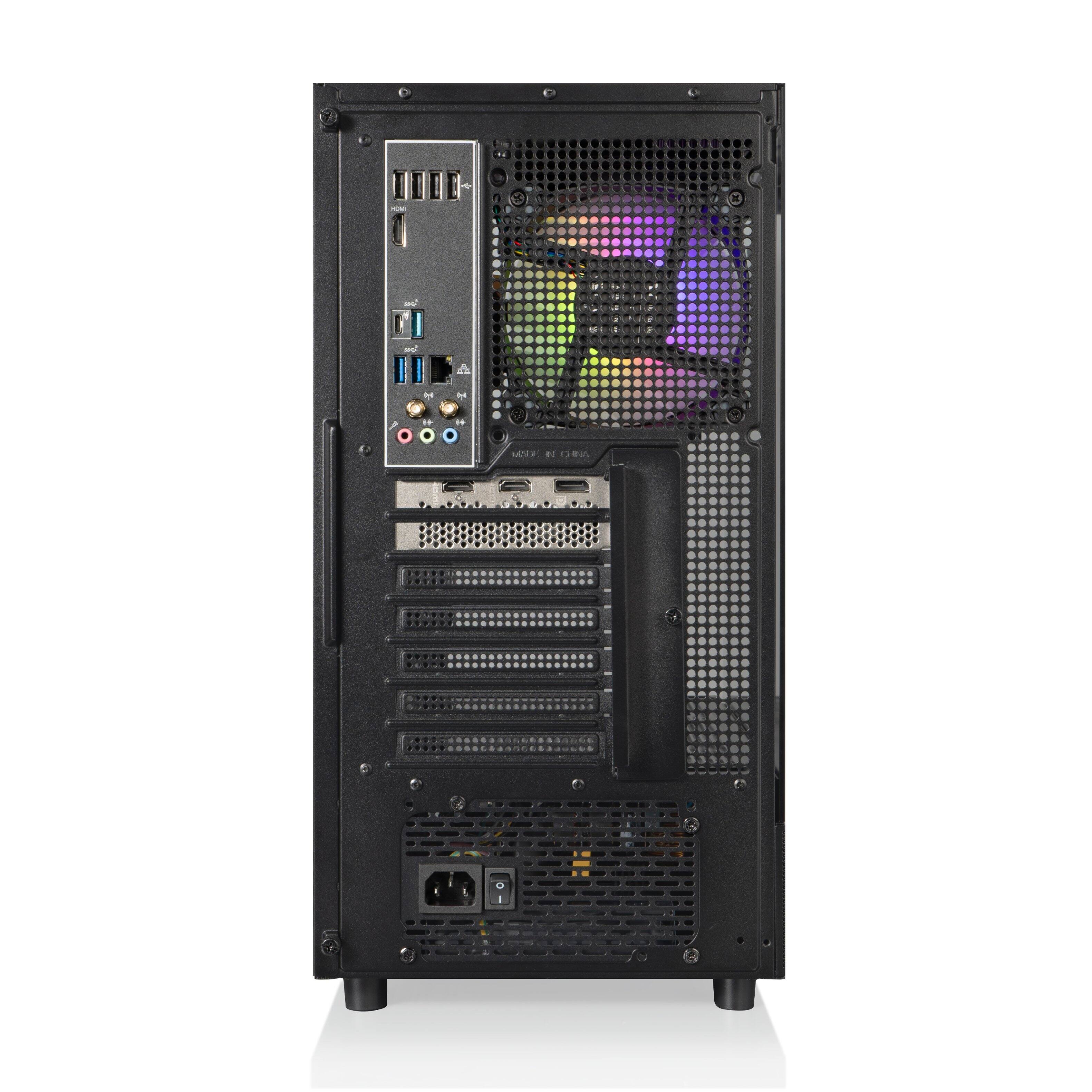 Alt View 8. Thermaltake - LCGS View u2670-270 Gaming Desktop Intel Core Ultra 7 265KF, 32GB Memory, NVIDIA GeForce RTX 5070, 1TB SSD NVMe M.2 - Black.