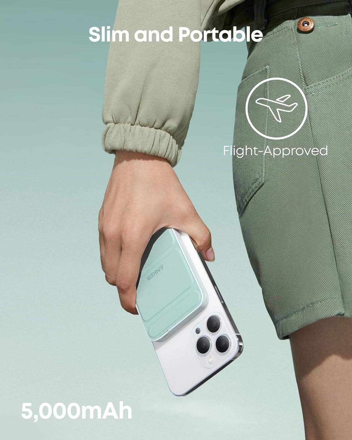 Slim and Portable  
Flight-Approved  
5,000mAh