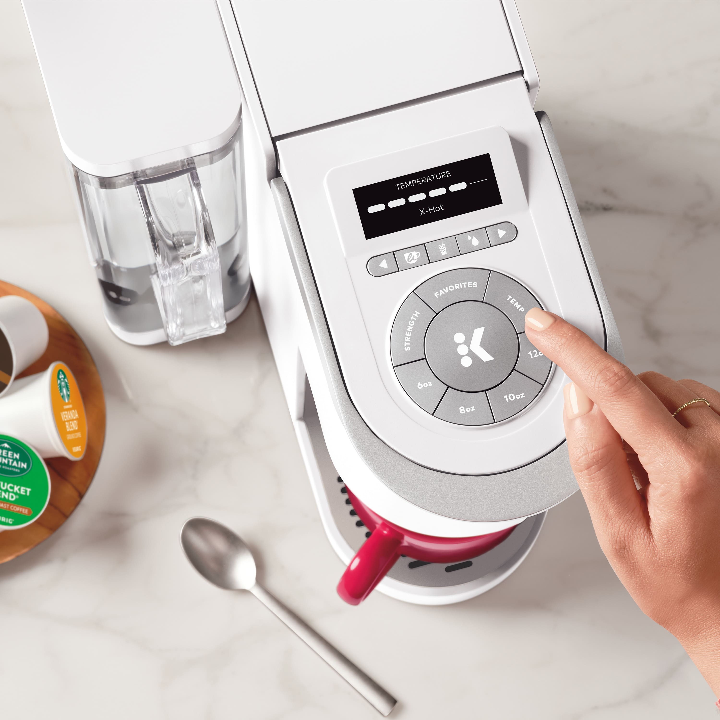 Alt View 20. Keurig - K-Supreme SMART Single Serve Coffee Maker with WiFi Compatibility - White.