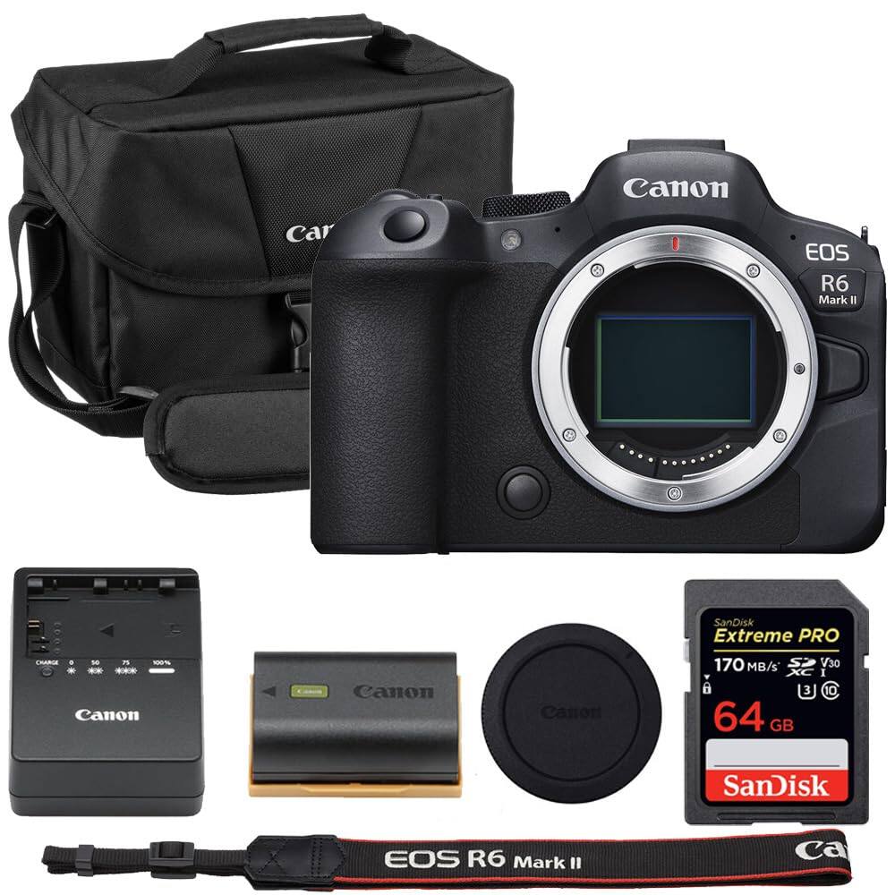 Canon EOS R6 Mark II

Canon SanDisk Extreme PRO 170 MB/s V30 XC I B 3 10 64 GB