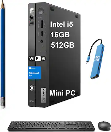ThinkCentre
Intel i5
16GB
512GB
Wi-Fi 6
Windows 11 Pro
Lenovo Mini PC