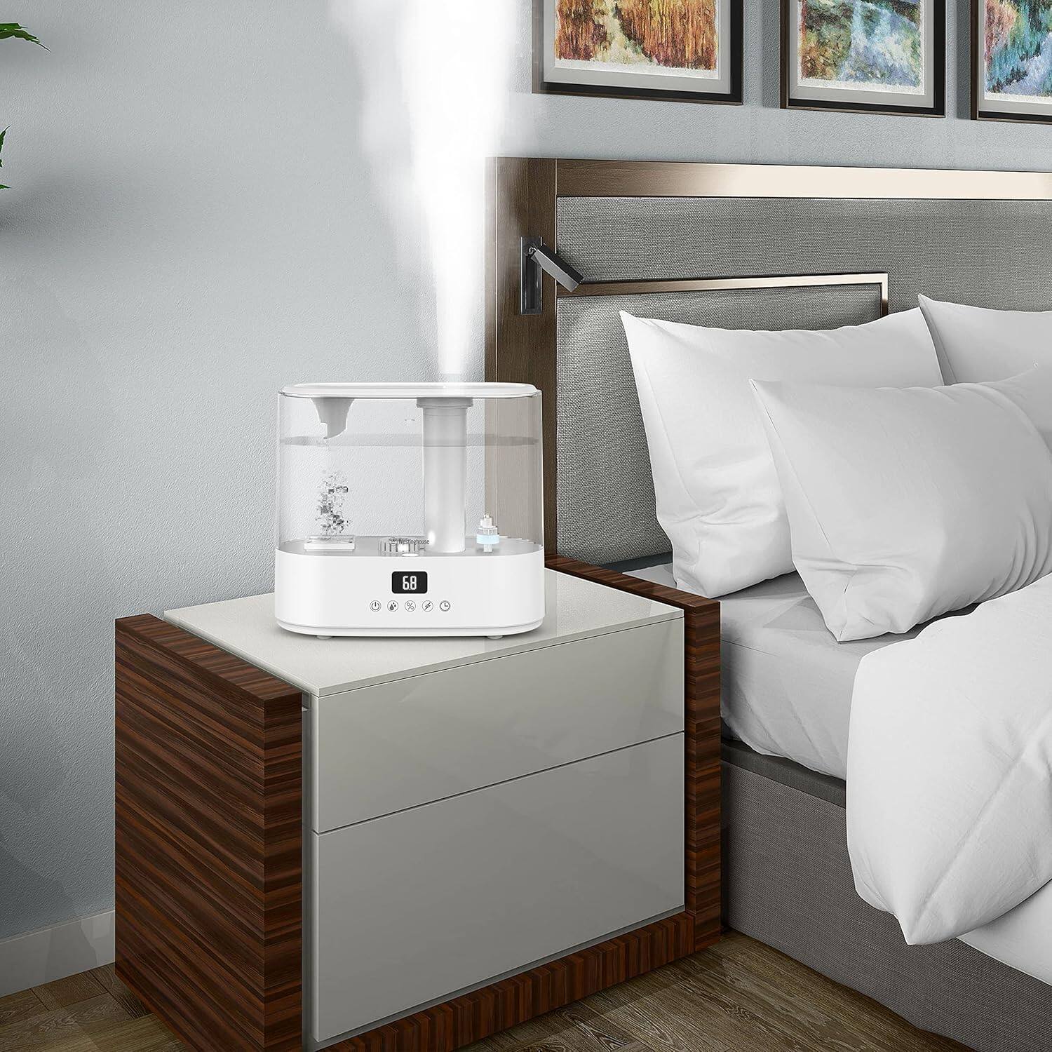 Alt View 5. Westinghouse - Humidifier and Air Purifier all in one combo with Smart Humidity Sensor Control - White.