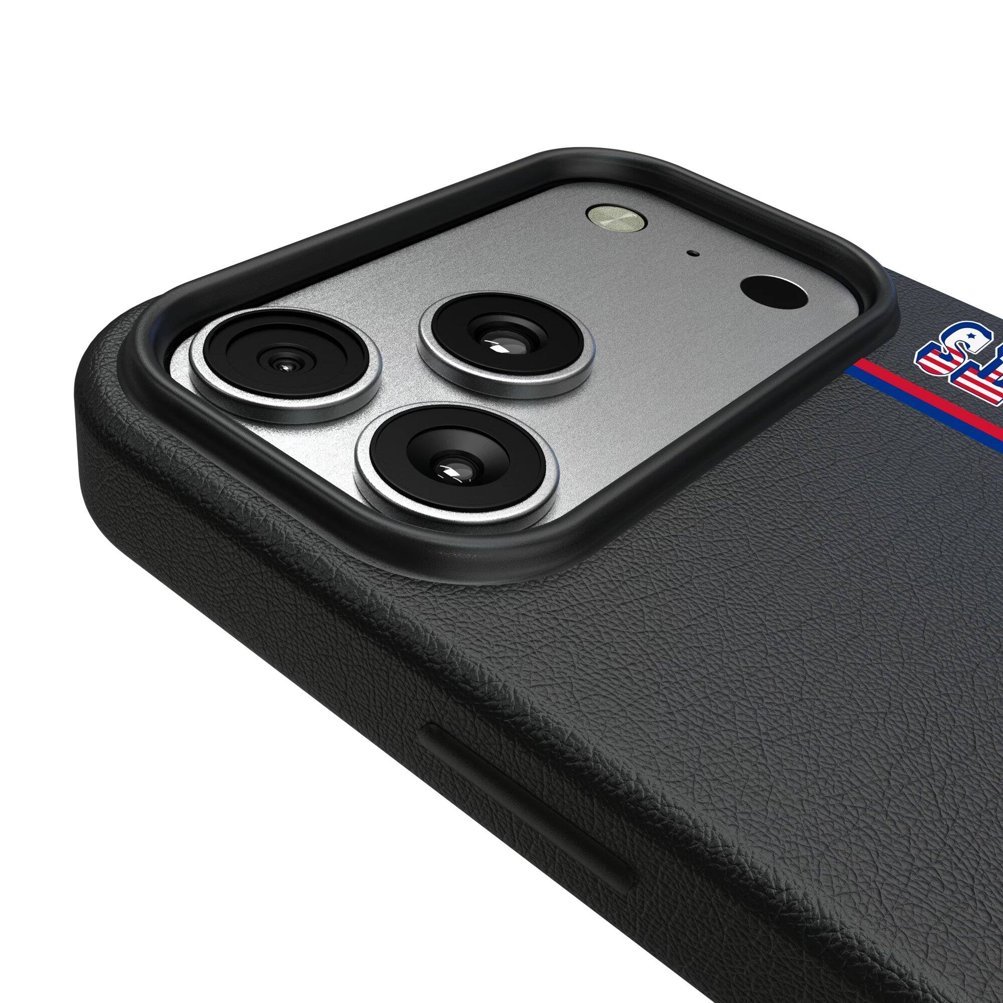 Alt View 2. Keyscaper - Throwback Logo iPhone Magnetic Bump Case - 17 Pro Max - Black.
