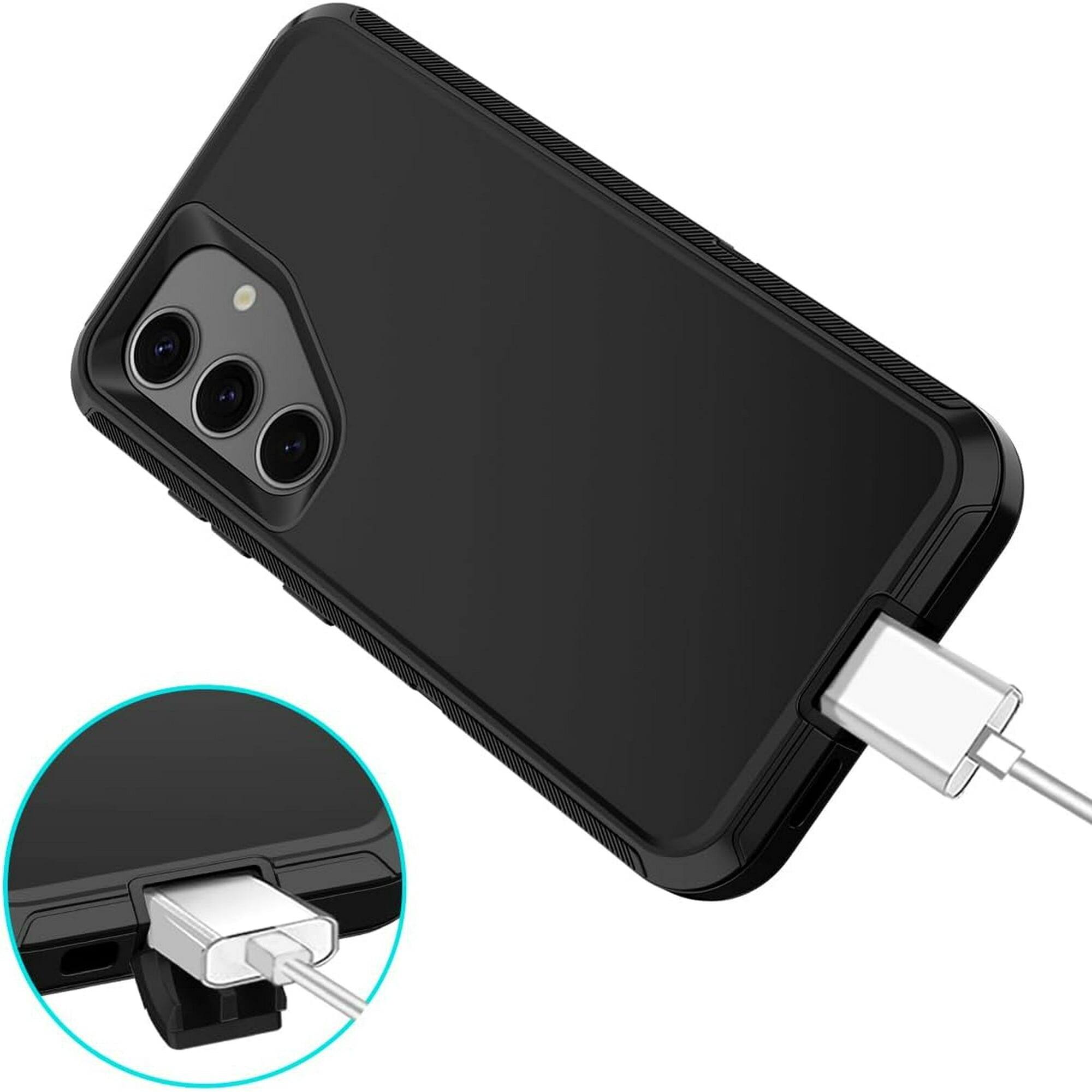 Alt View 1. Entronix - Entronix Case Compatible with Galaxy S25 FE - Triple-Layer Heavy Duty Protection - Black.