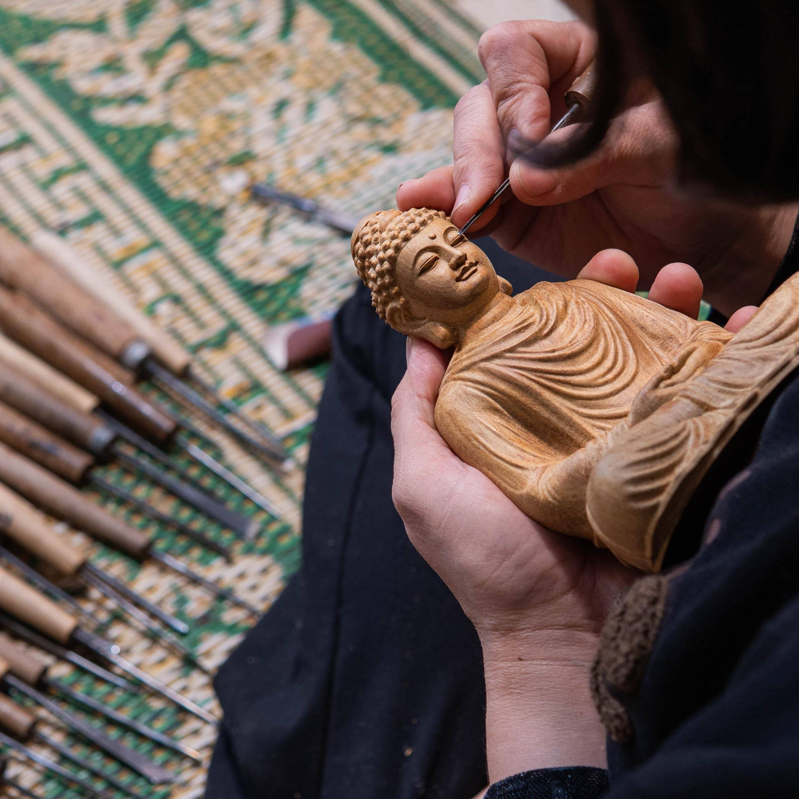 Alt View 1. Refined Abode Design - Buddha Statues For Home Decor Meditation Accessories Zen Spiritual Small Statue Yoga Gift Women And Men - Meditating Buddha on Lotus.