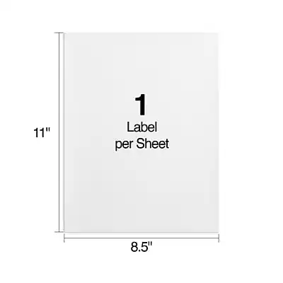 Staples Laser/Inkjet Shipping Labels, 8 1/2