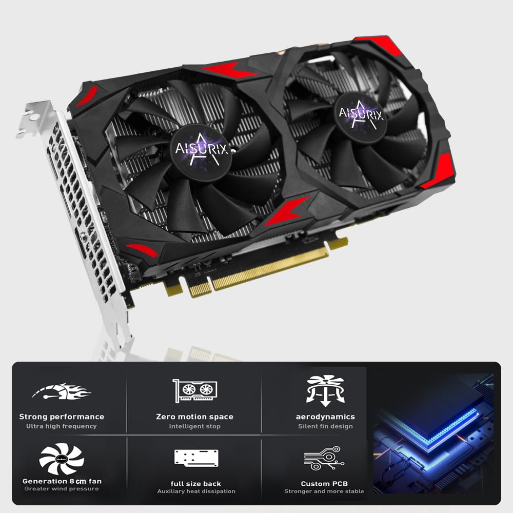 AISURIX

- Strong performance
- Ultra high frequency

- Zero motion space
- Intelligent stop

- Aerodynamics
- Silent fin design

- Generation 8 cm fan
- Greater wind pressure

- Full size back
- Auxiliary heat dissipation

- Custom PCB
- Stronger and more stable