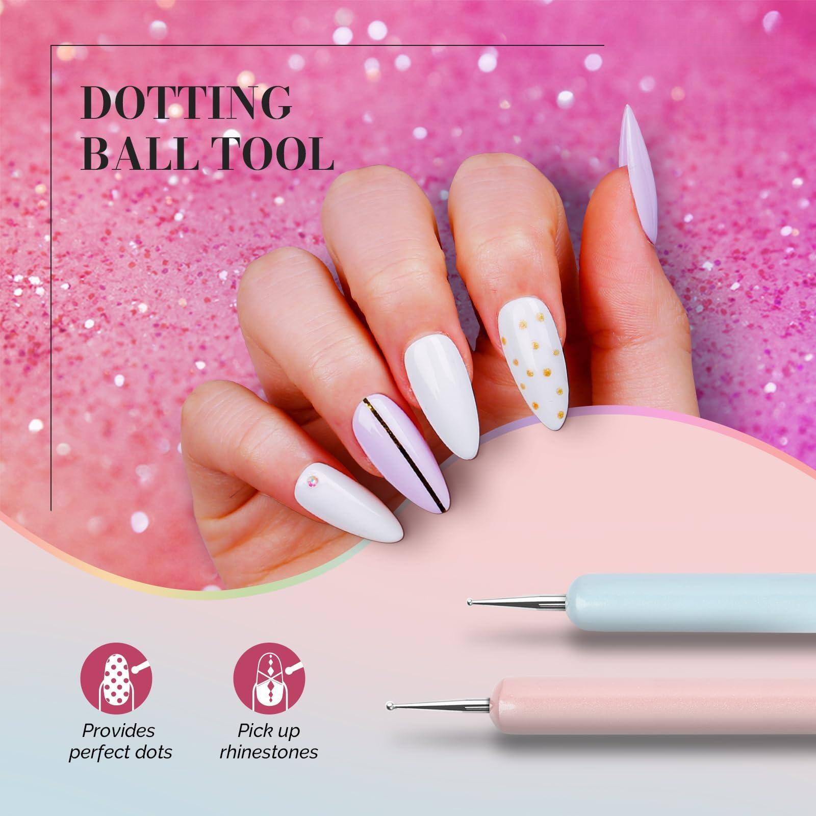 DOTTING BALL TOOL

Provides perfect dots  
Pick up rhinestones