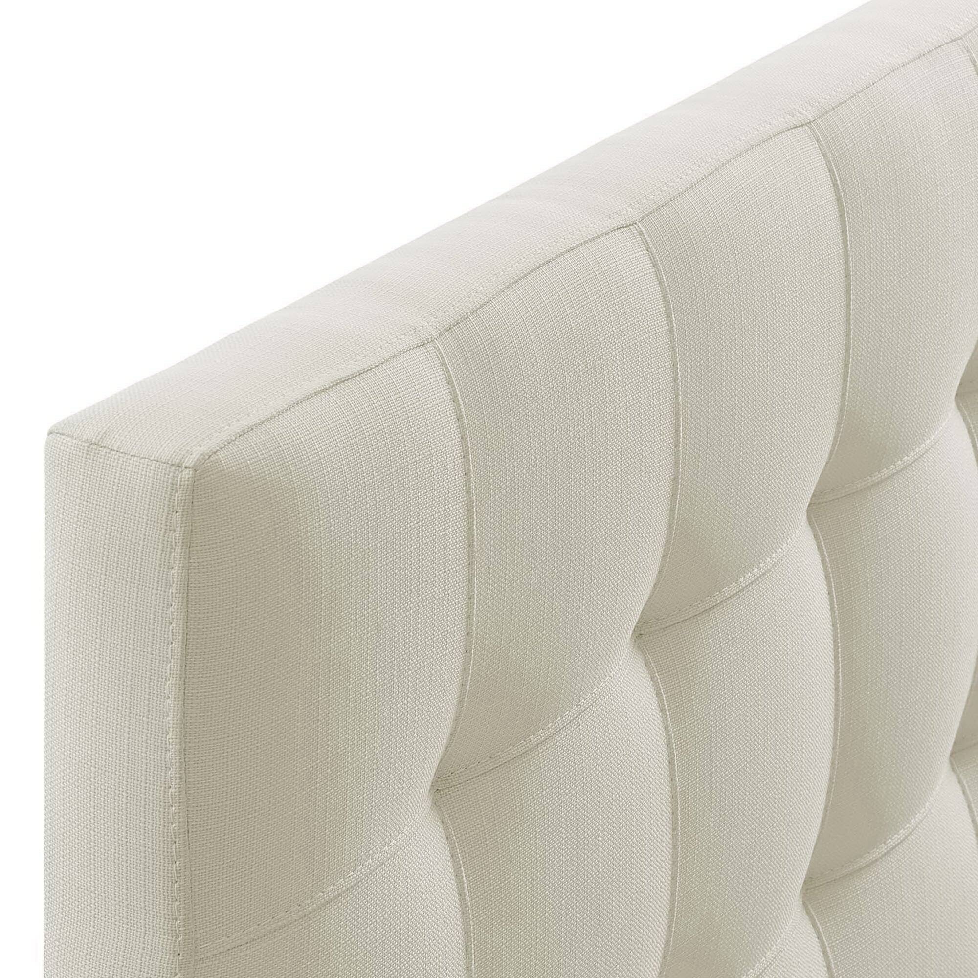 Alt View 1. Modway - Lily Upholstered Fabric Queen Headboard by Modway - White.