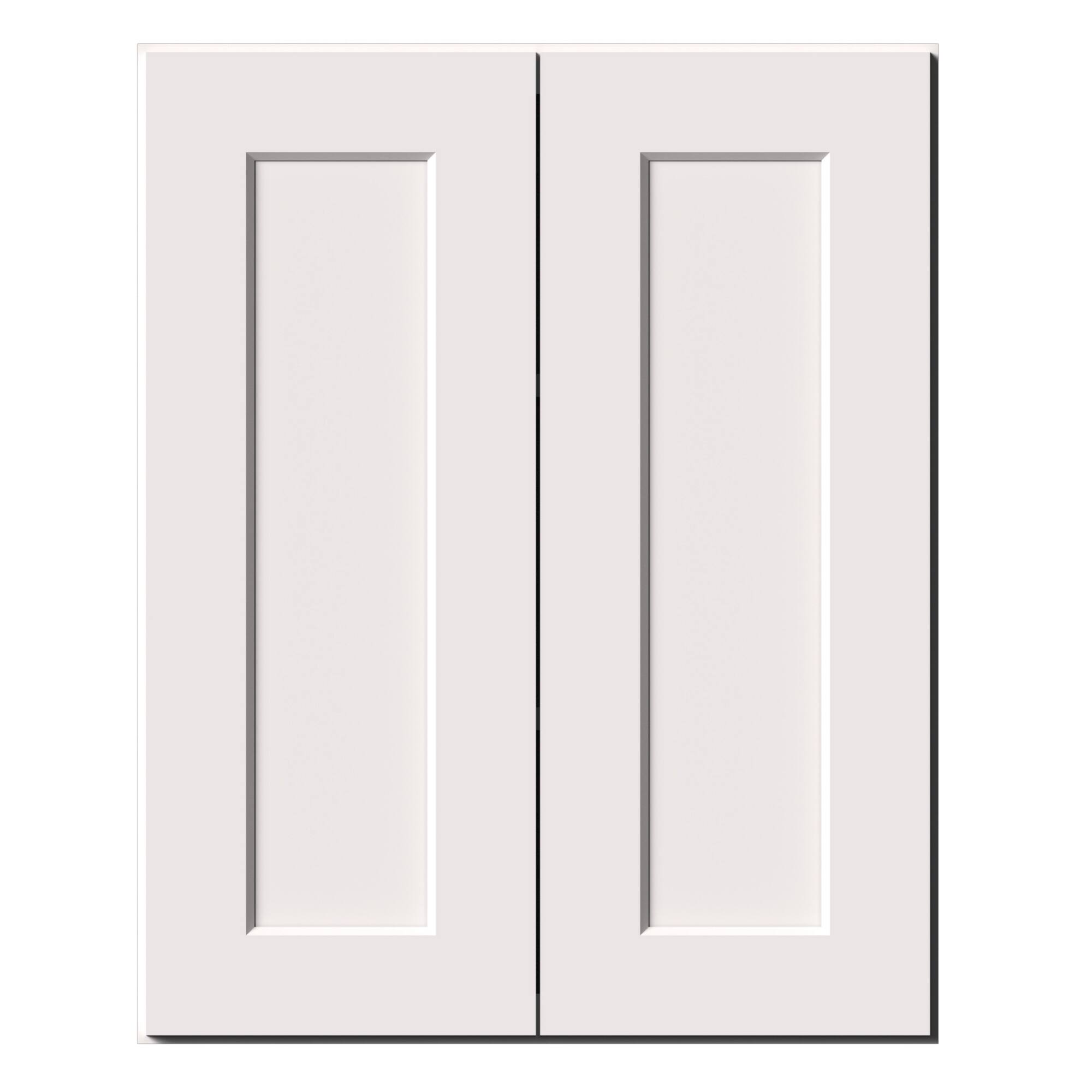 Alt View 1. Boyel Living - 24-in W x 30-in H x 12-in D Shaker RTA Kitchen Wall Cabinet with Soft-Close - White Shaker.