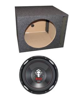 BOSS Audio - Boss P126DVC 12" 2300W Car Power Subwoofer and Single Vented Sub Box Enclosure - Black