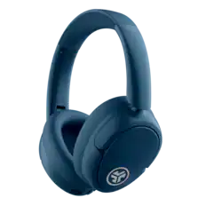 Front. JLab - JBuds Lux ANC Wireless Bluetooth Over-Ear Headphones with Active Noise Cancelling, Spatial Audio & 70+ Hour Battery - Navy.