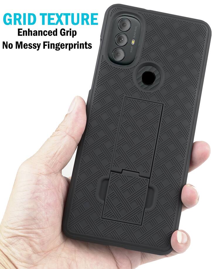GRID TEXTURE  
Enhanced Grip  
No Messy Fingerprints