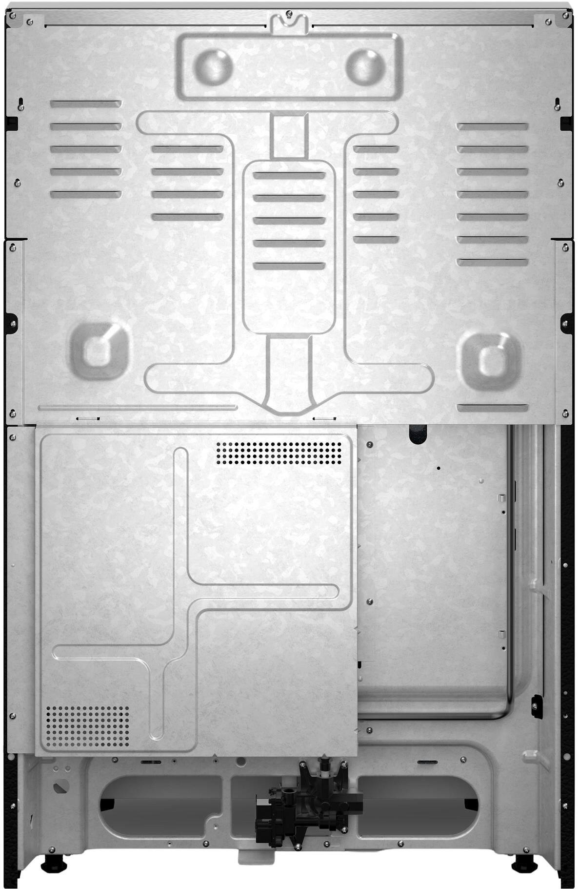 Back. Whirlpool - 5.0 Cu. Ft. Freestanding Gas True Convection Range with Steam/Self Clean and Air Cooking Technology - Fingerprint Resistant Stainless Steel.