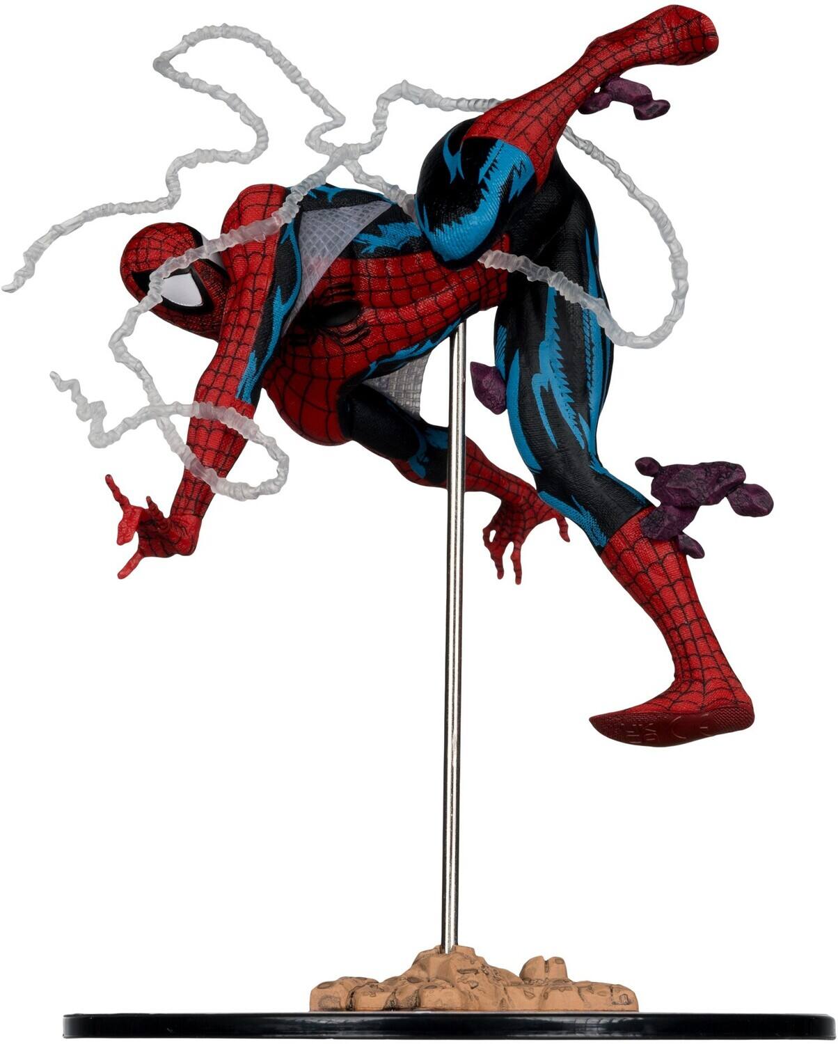 Alt View 2. McFarlane Toys - McFarlane Toys - Marvel Spider-Man 1:10th Scale Collectible (Amazing Spider-Man #318)   - COLLECTIBLES - Multicolor.