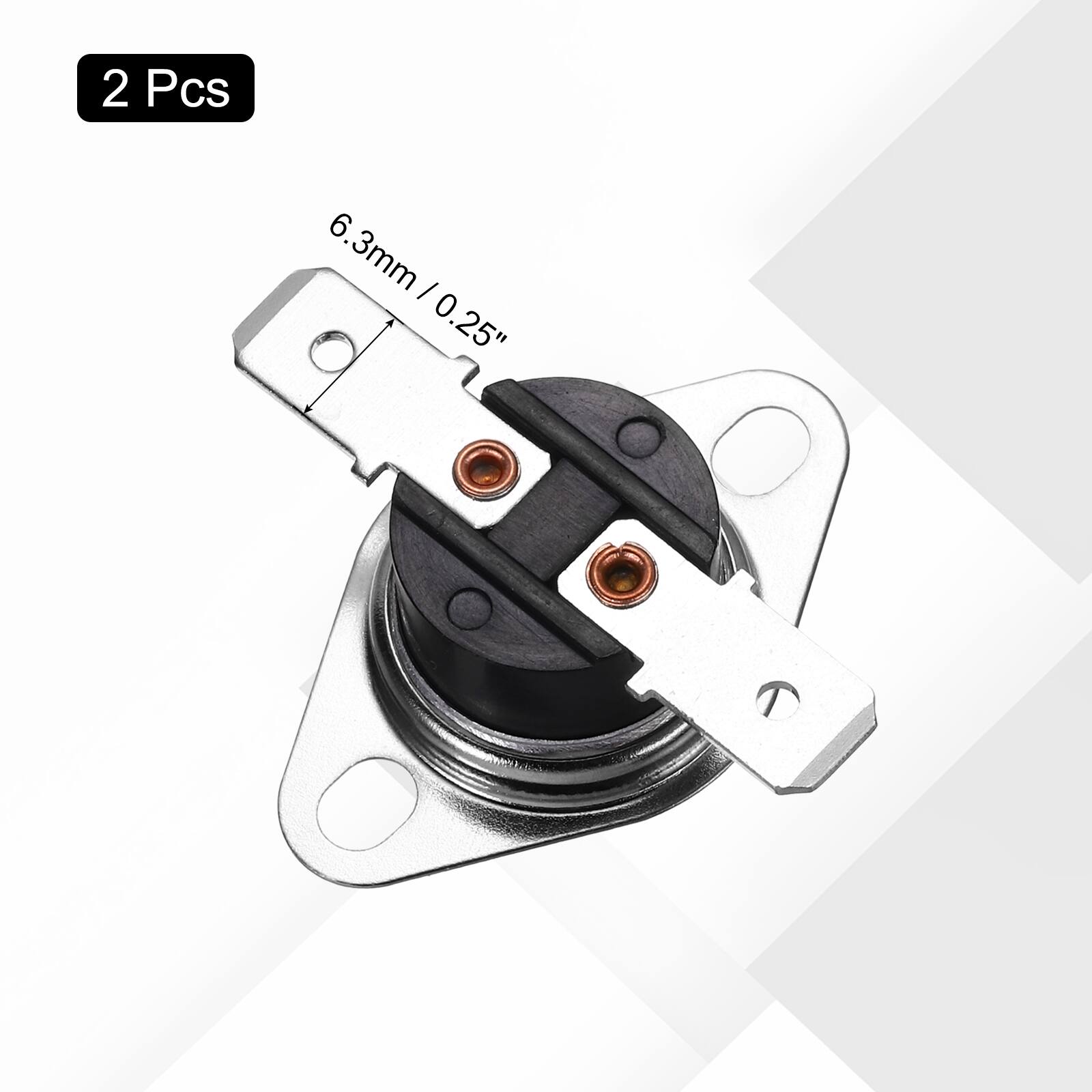 2 Pcs 6.3mm / 0.25"