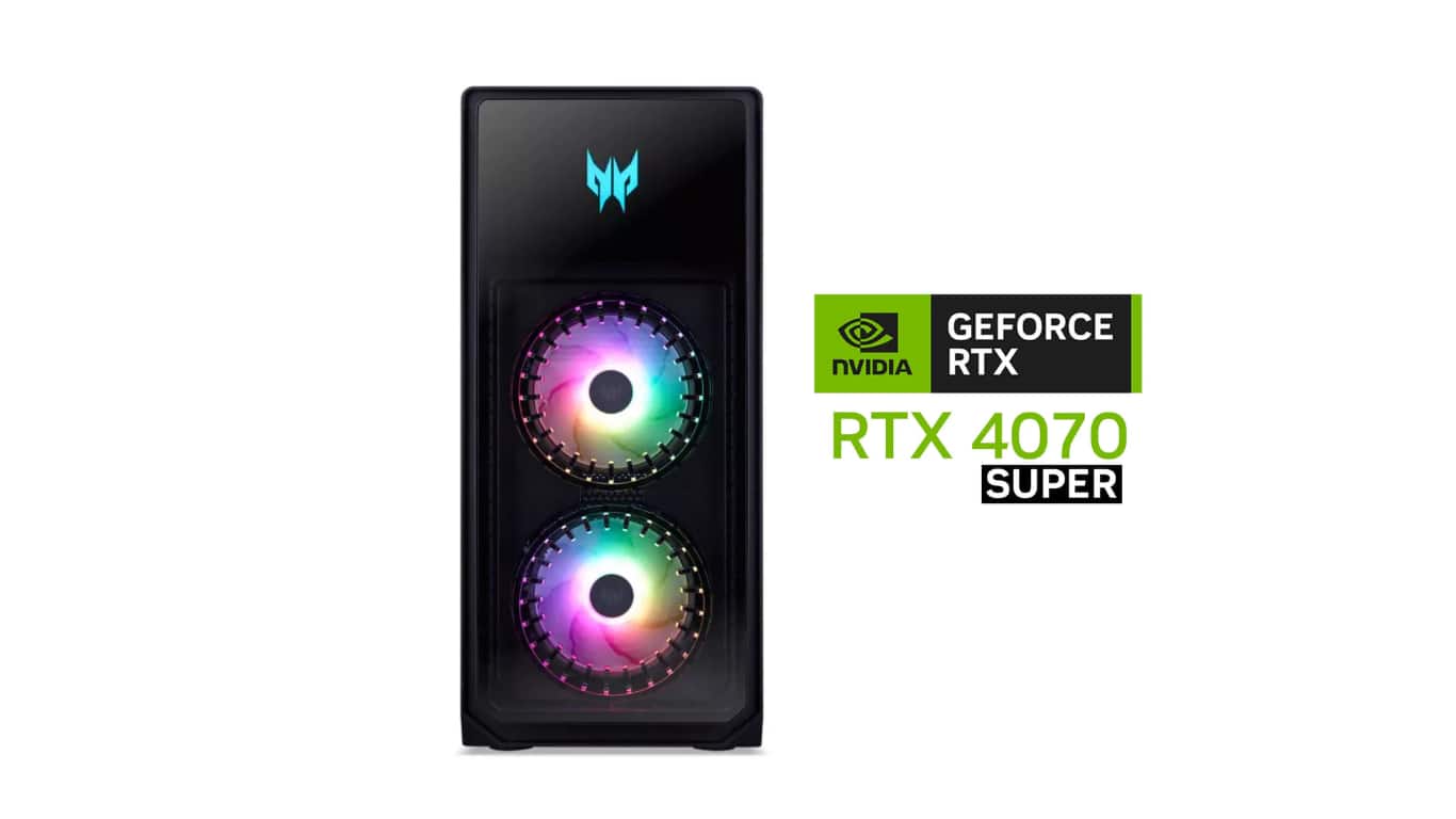 Acer - Refurbished Excellent - Refurbished Predator Orion 5000 PO5-655-UB21 Gaming Desktop 32GB 1TB SSD Intel Core i7-14700F 20-core 2.1GHz W11H - Black