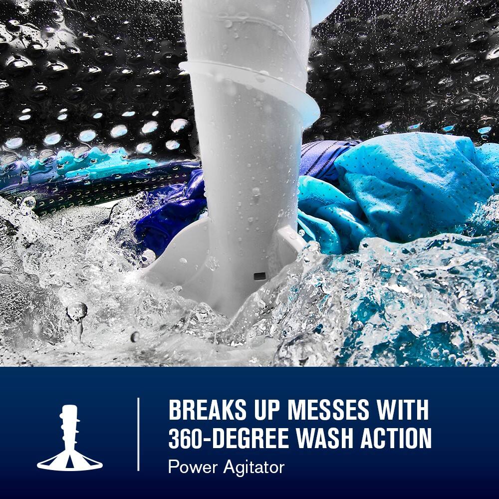 BREAKS UP MESSES WITH 360-DEGREE WASH ACTION  
Power Agitator