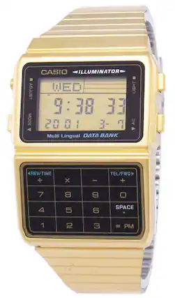 CASIO ILLUMINATOR
ADJUST WED 9:38 33
MODE 2001 3-7
AC Multi Lingual DATA BANK
REV/TIME X - TEL/FWD +
7 8 9 O 4 5 6 SPACE 1 2 3 = PM
