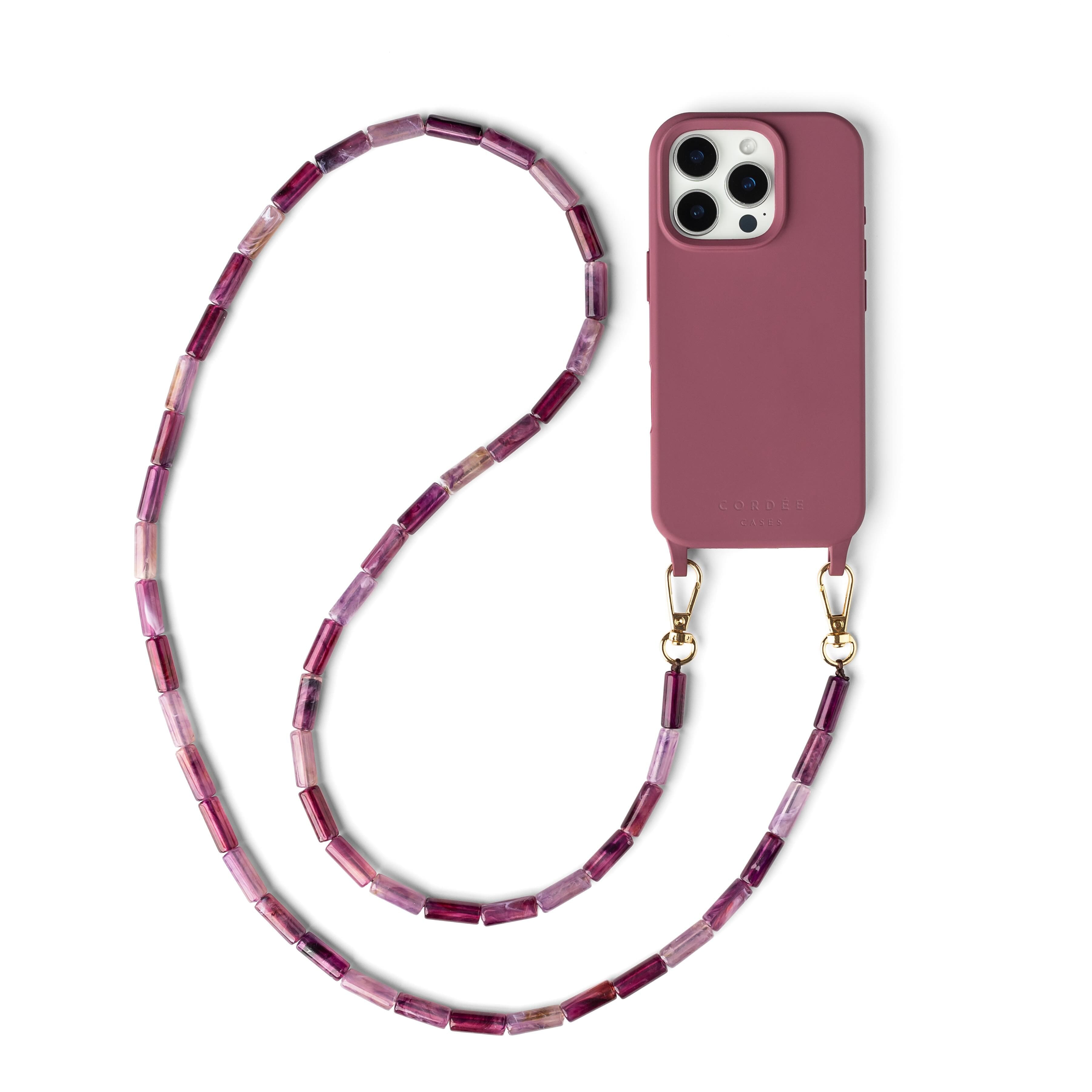 Cordée Cases - Julia Phone Chain Set - Burgundy