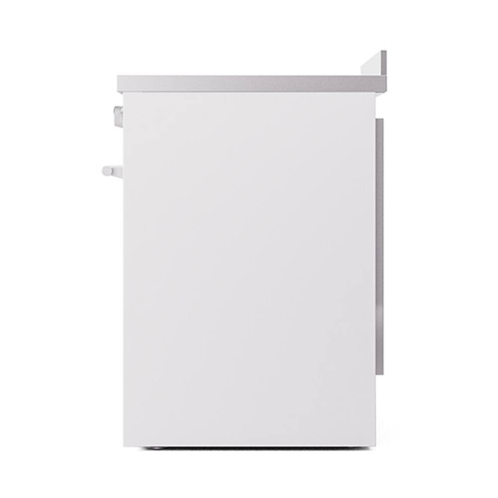Alt View 4. ILVE - ILVE Professional Plus II 30 inch Induction Range with 4 Induction Elements (White) - White.