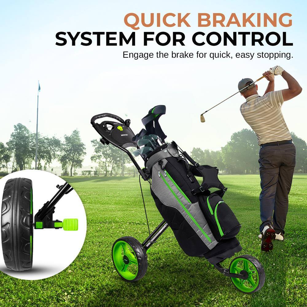 QUICK BRAKING SYSTEM FOR CONTROL  
Engage the brake for quick, easy stopping.