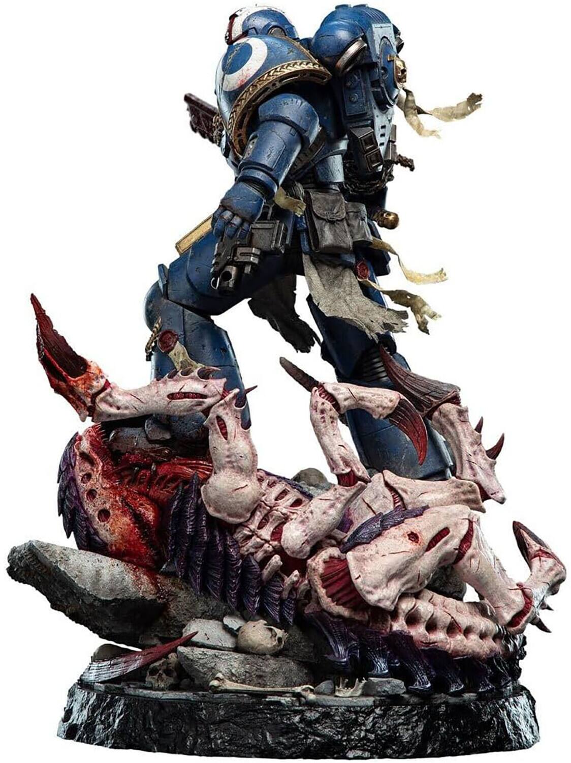 Alt View 4. Weta Workshop - WETA Workshop Limited Edition Polystone - Warhammer 40K - Lieutenant Titus 1:6 Scale Statue   - COLLECTIBLES - Multicolor.