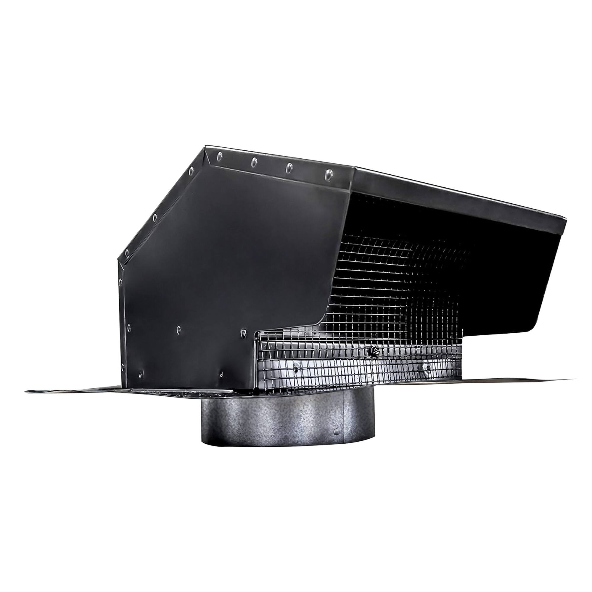 Front. Builder's Best - Builder's Best Galvanized Steel Roof Vent Cap with 6" Collar & Removable Screen.