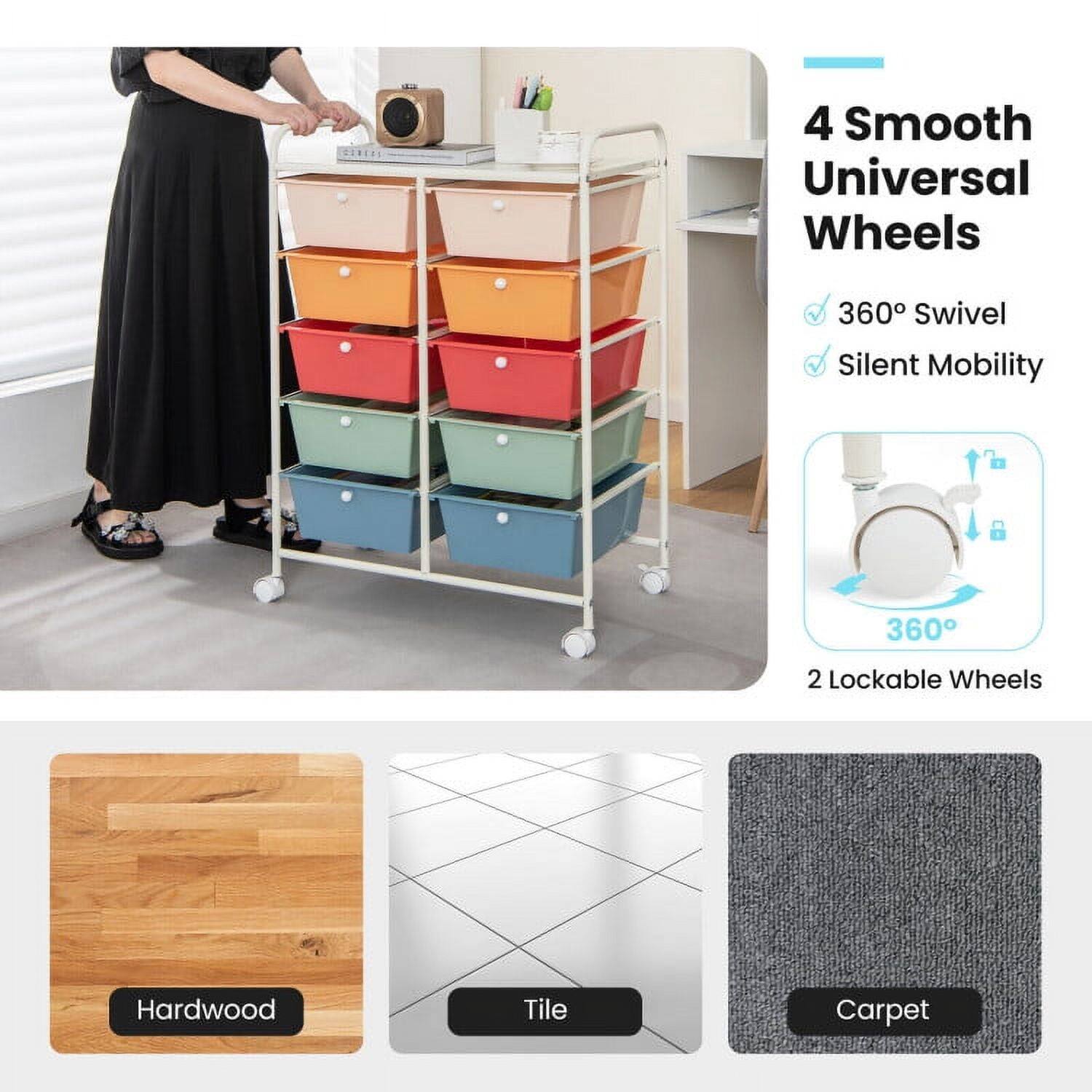 4 Smooth Universal Wheels  
360° Swivel  
Silent Mobility  
2 Lockable Wheels  

Hardwood  
Tile  
Carpet