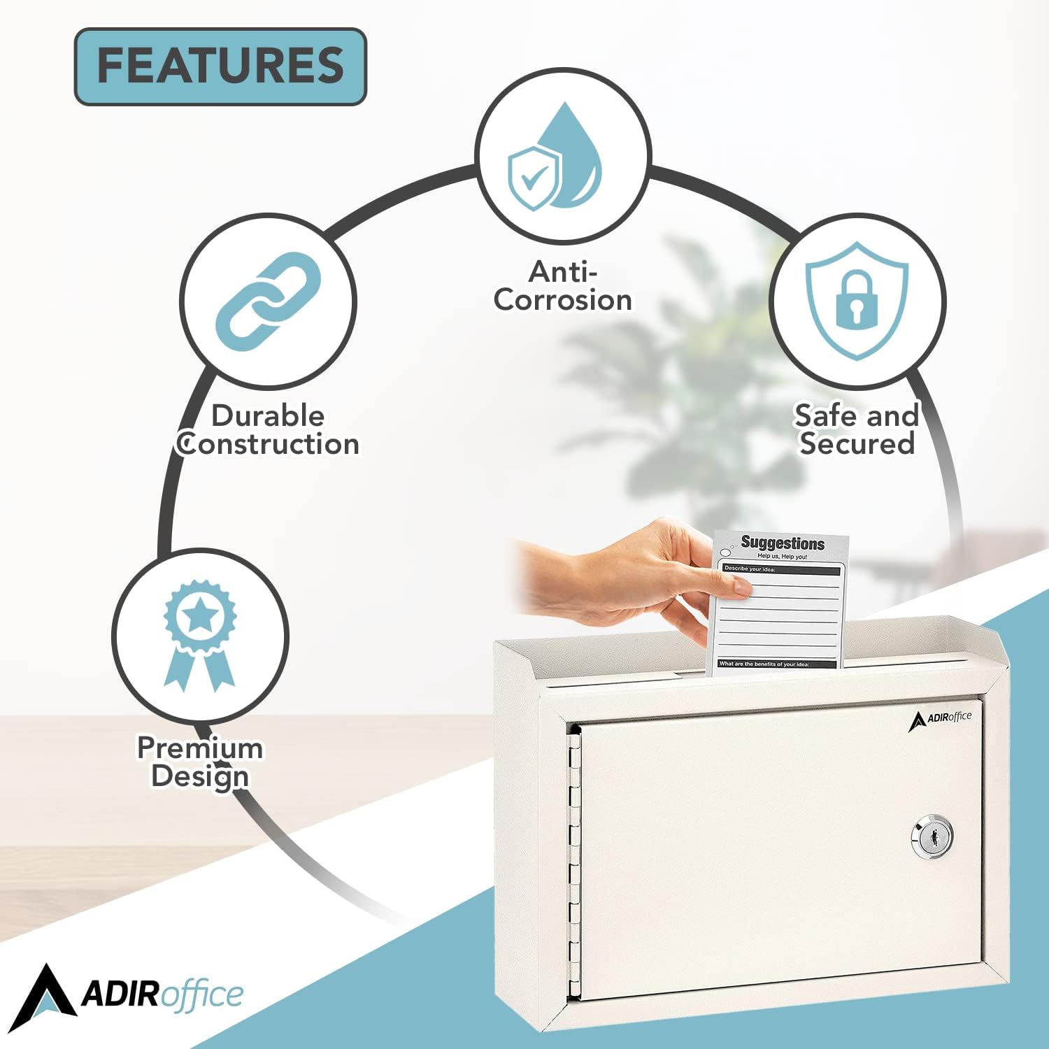 FEATURES: Anti-Corrosion, Durable Construction, Safe and Secured, Premium Design

Suggestions: ADIRoffice